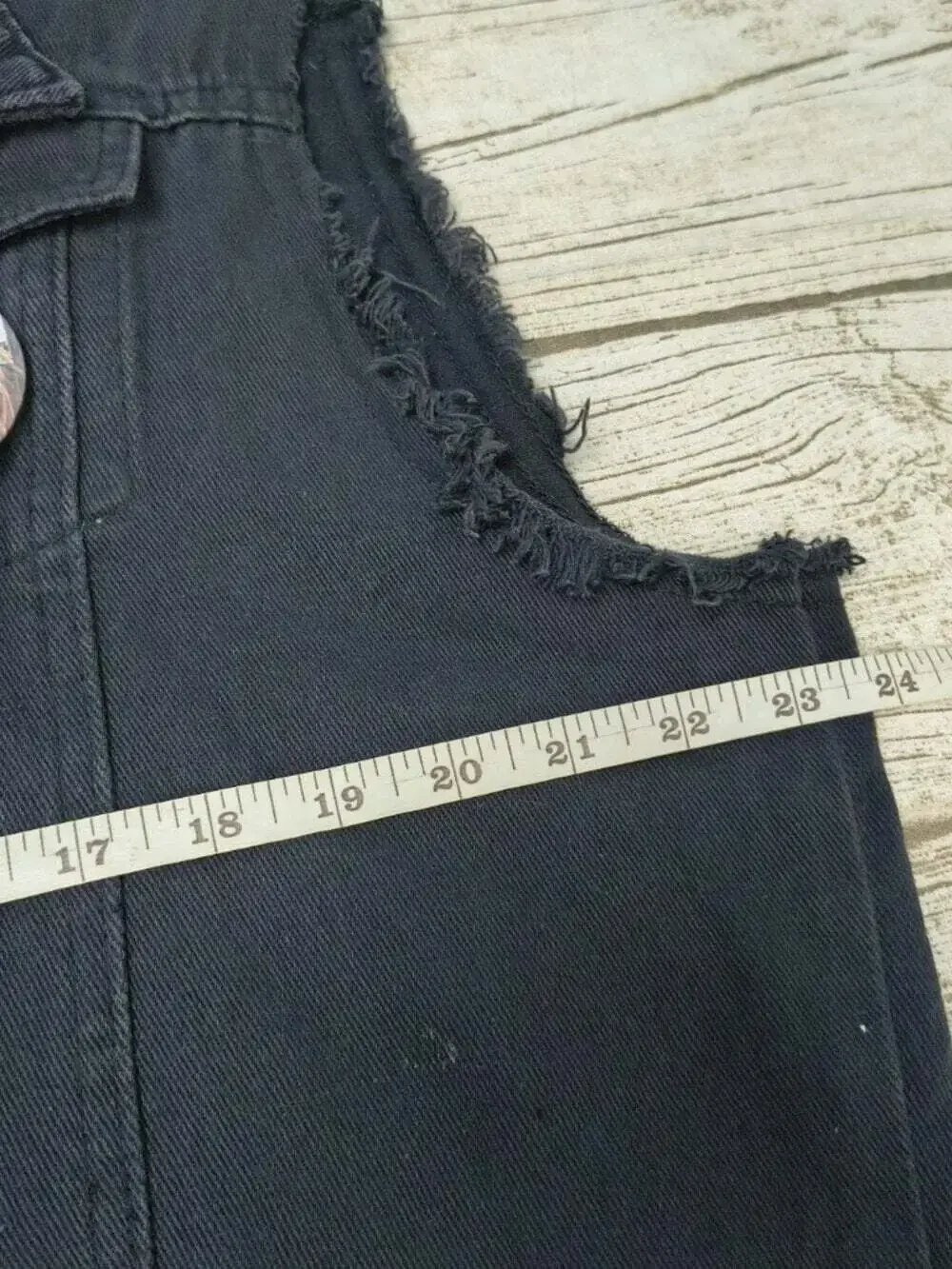 Custom Burning Man Festival Battle Vest Denim Sleeveless Jacket Patches Pins